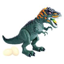 Boneco Dinossauro Tiranossauro Rex com Som E Luz DM Toys