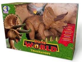 Boneco Dinossauro Triceratops Dino World Kids Cotiplas 2089 Boneco Dinossauro Triceratops Dino World Kids Cotiplas 2089