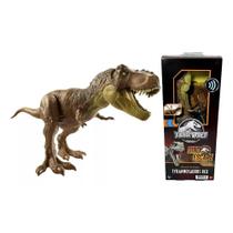 Boneco Dinossauro Tyrannosaurus Rex Com Som Jurassic World - Dino Escape - Mattel Brinquedos (HBK21)