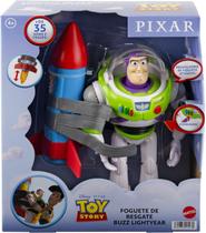 Boneco Disney Pixar Toy Story Buzz com Frases do Filme e Foguete de Resgate - Mattel hww56
