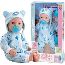 Boneco diver new born - brincando de pijama - menino