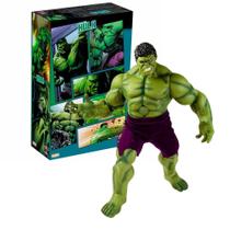 Boneco do Incrível Hulk Marvel 10 Sons Super Herói Vingadores Action Figure Mimo Toys - 0581