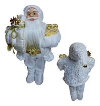 Boneco Do Papai Noel Branco Luxo Enfeites De Natal 60cm Boneco Do Papai Noel Branco Luxo Enfeites De Natal 60cm