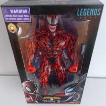 Boneco do venom vermelho articulado com luzes 30 cm