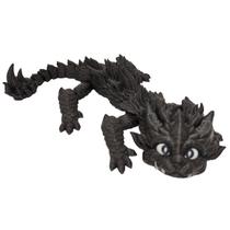 Boneco Dragão de Fogo Articulado 24 cm Impressão 3D Grafite Metálico Boneco Dragão de Fogo Articulado 24 cm Impressão 3D Grafite Metálico
