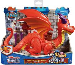 Boneco Dragao Spark - Paw Patrol Cavaleiros do Resgate