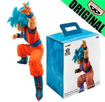 Boneco Dragon Ball Super Goku Saiyajin Blue Big Size King Clustar Bandai Banpresto - 045557271572 - Bandai Branpresto
