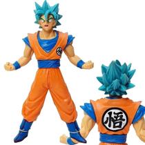 Boneco Dragon Ball Z Goku 20cm - Cabelo Azul