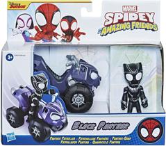Boneco e Veículo Marvel Spidey Pantera Negra - F1943 Hasbro