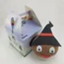 Boneco ecológico Bruxinha halloween