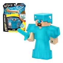 Boneco Elástico Creeper e Steve de 12cm Goo Jit Zu Sunny Brinquedos