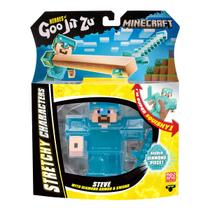 Boneco Elástico Steve de 12cm - Goo Jit Zu Minecraft Boneco Elástico Steve de 12cm - Goo Jit Zu Minecraft