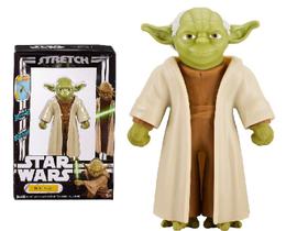 Boneco Elástico Stretch Armstrong Premium Mestre Yoda 13Cm Disney Star Wars - Estica Pernas e Braços - Sunny 3653
