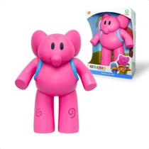 Boneco Elly Grande 28cm Elefante Rosa da Turma do Pocoyo Macio Vinil Atoxico Boneco Elly Grande 28cm Elefante Rosa da Turma do Pocoyo Macio Vinil Atoxico