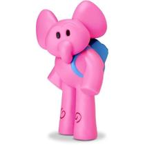 Boneco Elly Turma do Pocoyo 13cm Vinil Atóxico Macio Rosa Cardoso Toys