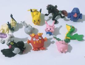 Boneco em miniatura do pokémon - kit com 10 unidades
