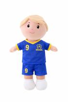 Boneco em Plush Jogador Futebol Brasil Loiro Gael Zip Toys Boneco em Plush Jogador Futebol Brasil Loiro Gael Zip Toys