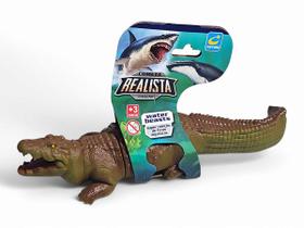 Boneco em Vinil Animal Brinquedo Super Realista Crocodilo