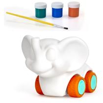 Boneco em Vinil Macio Elefante Pintura com 3 Tintas Colorir Boneco em Vinil Macio Elefante Pintura com 3 Tintas Colorir