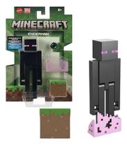 Boneco Enderman Com Bloco De Grama 8 Cm Minecraft Mojang Boneco Enderman Com Bloco De Grama 8 Cm Minecraft Mojang