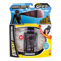Boneco Enderman de 13cm - Goo Jit Zu Minecraft