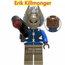 Boneco Erick Killmonger Vilão Pantera Bloco de MOntar