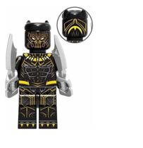 Boneco Erick Killmonger Vilão Pantera Negra Bloco de MOntar