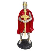 Boneco Escultura Cavaleiro Medieval Grande 23,5 cm Boneco Escultura Cavaleiro Medieval Grande 23,5 cm