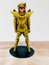 Boneco Estatua Colecionável Aiolos de Sagitário Dourado Seiya Cavaleiros Do Zodíaco 17 cm de Resina