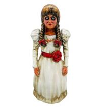 Boneco Estatua Terror Annabelle Filme Colecionavel Miniatura 16 cm de Resina