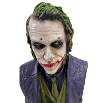 Boneco Estatueta Busto Coringa Heath Ledger Resina 13Cm