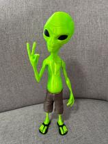 Boneco Et Alienígena Extraterrestre Bermuda Chinelo 20cm