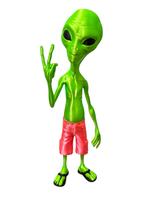 Boneco Et Alienígena Extraterrestre Bermuda Chinelo 38cm Boneco Et Alienígena Extraterrestre Bermuda Chinelo 38cm