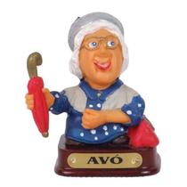 Boneco Familiar Avó para Presente Decoração 8 Cm