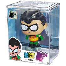 Boneco Fandom Box Robin Jovens Titãs Vinil Colecionável 12cm - Lider Brinquedos