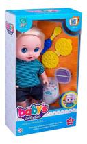Boneco Faz Caquinha Babys Collection Com Comidinha Super Toy