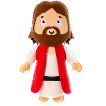 Boneco Feltros Linha Religioso Costura Tecido Ponto A Ponto