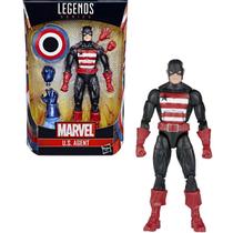 Boneco figura agente americano marvel legends classic hasbro f4796