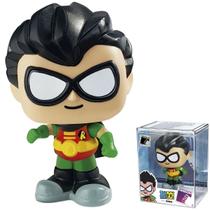 Boneco Figura Box Coleção Jovens Titãs Robin em Vinil 10cm