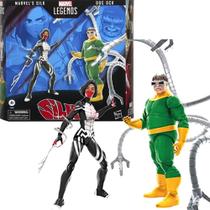 Boneco figura doutor octopus e teia de seda legends silk doc ock spider man hasbro f3462