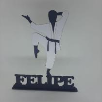 Boneco Figura Troféu Artes Marciais Luta personalizado em MDF
