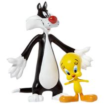 Boneco Frajola + Piu-piu Looney Tunes 10cm NJ Croce