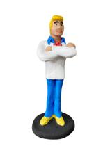 Boneco Fred Jones Scooby-Doo Estatueta Em Resina 17cm