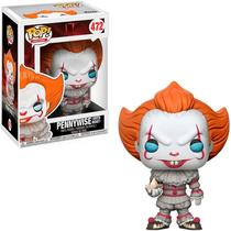 Boneco Funko Pennywise c/ Barco 472 It A Coisa Vinil Multicolorido 10cm Pop