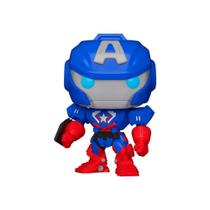 Boneco Funko Pop Capitão América Mech Azul