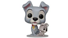 Boneco Funko Pop! Disney A Dama e o Vagabundo 70 anos - Vagabundo com Filhote