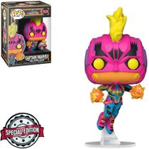 Boneco Funko Pop Marvel Black Light - Captain Marvel 908 Boneco Funko Pop Marvel Black Light - Captain Marvel 908