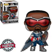 Boneco Funko Pop Marvel The Falcon Winter Soldier - Captain America 819 Boneco Funko Pop Marvel The Falcon Winter Soldier - Captain America 819