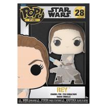 Boneco Funko Pop Pins.star - Wars Rey 43702 Boneco Funko Pop Pins.star - Wars Rey 43702