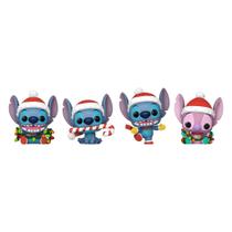 Boneco Funko Pop Pocket Stitch Holiday - Box 4pack 86092 Boneco Funko Pop Pocket Stitch Holiday - Box 4pack 86092